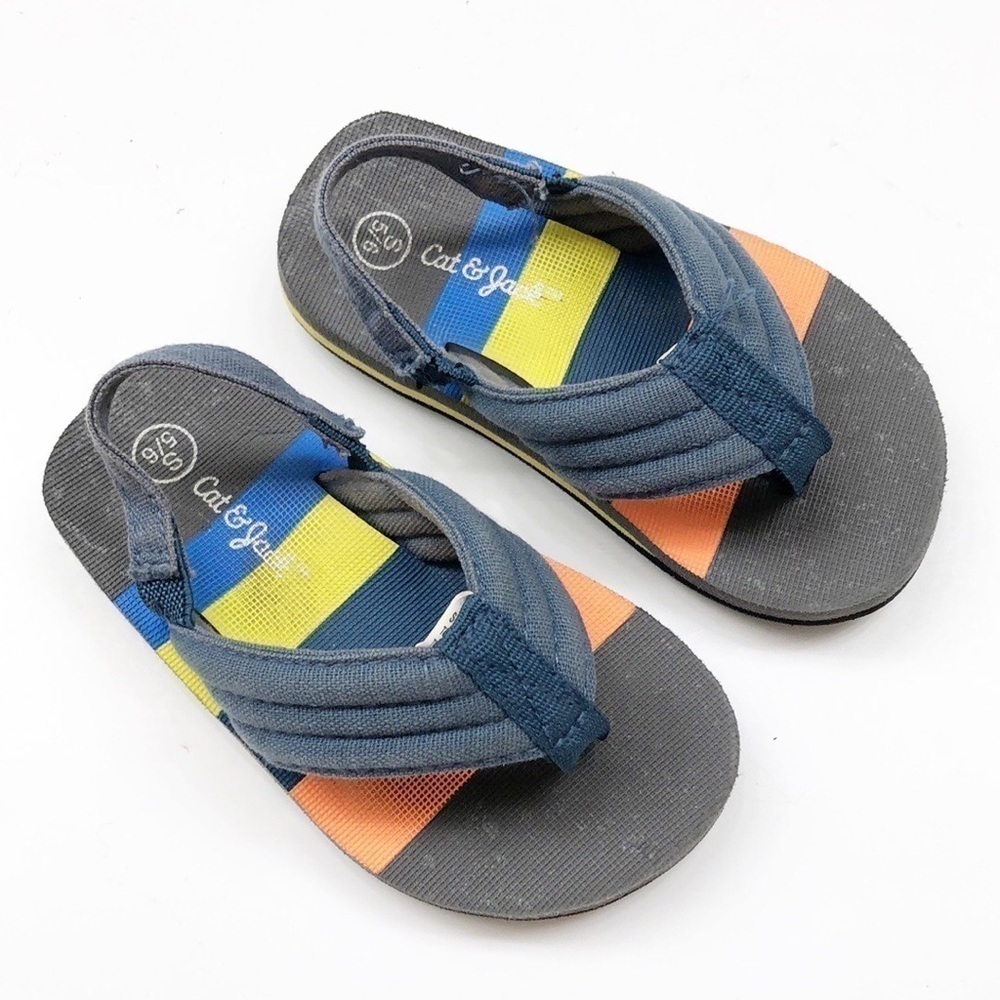 Cat & Jack toddler boys slip on thong sandals